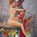 Tempera, acrylic on canvas 128:89 cm. Magic Realism by Georgi Kostadinov - gekos